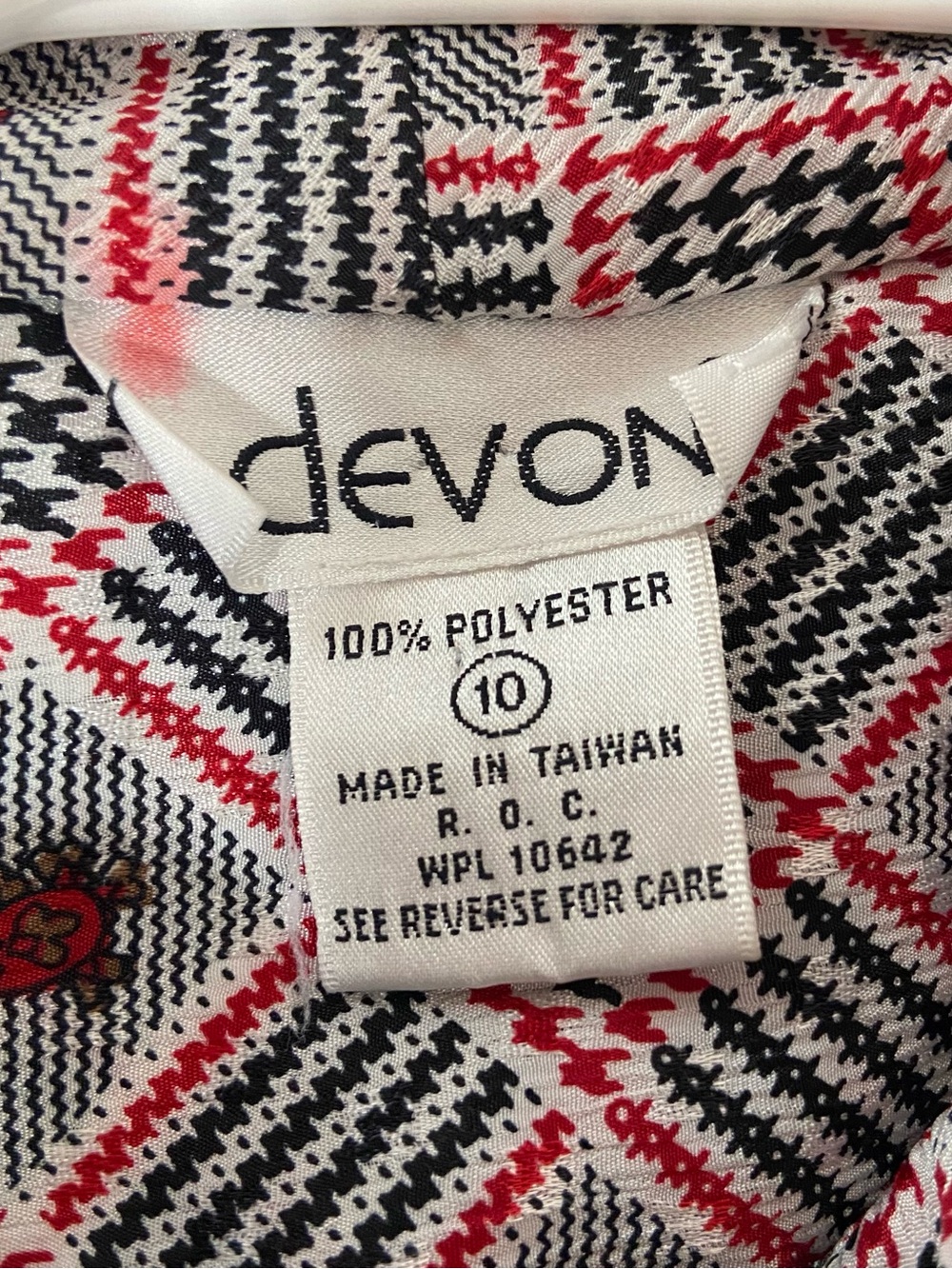 Vintage 1970s Devon Paisley Secretary Blouse with Bow Neck - Size 10 - Picture 6 of 6